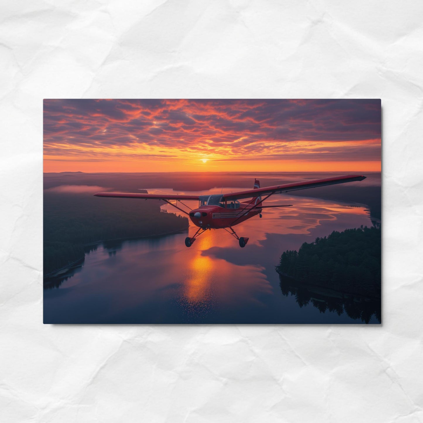 Sunrise Flight - Metal Prints